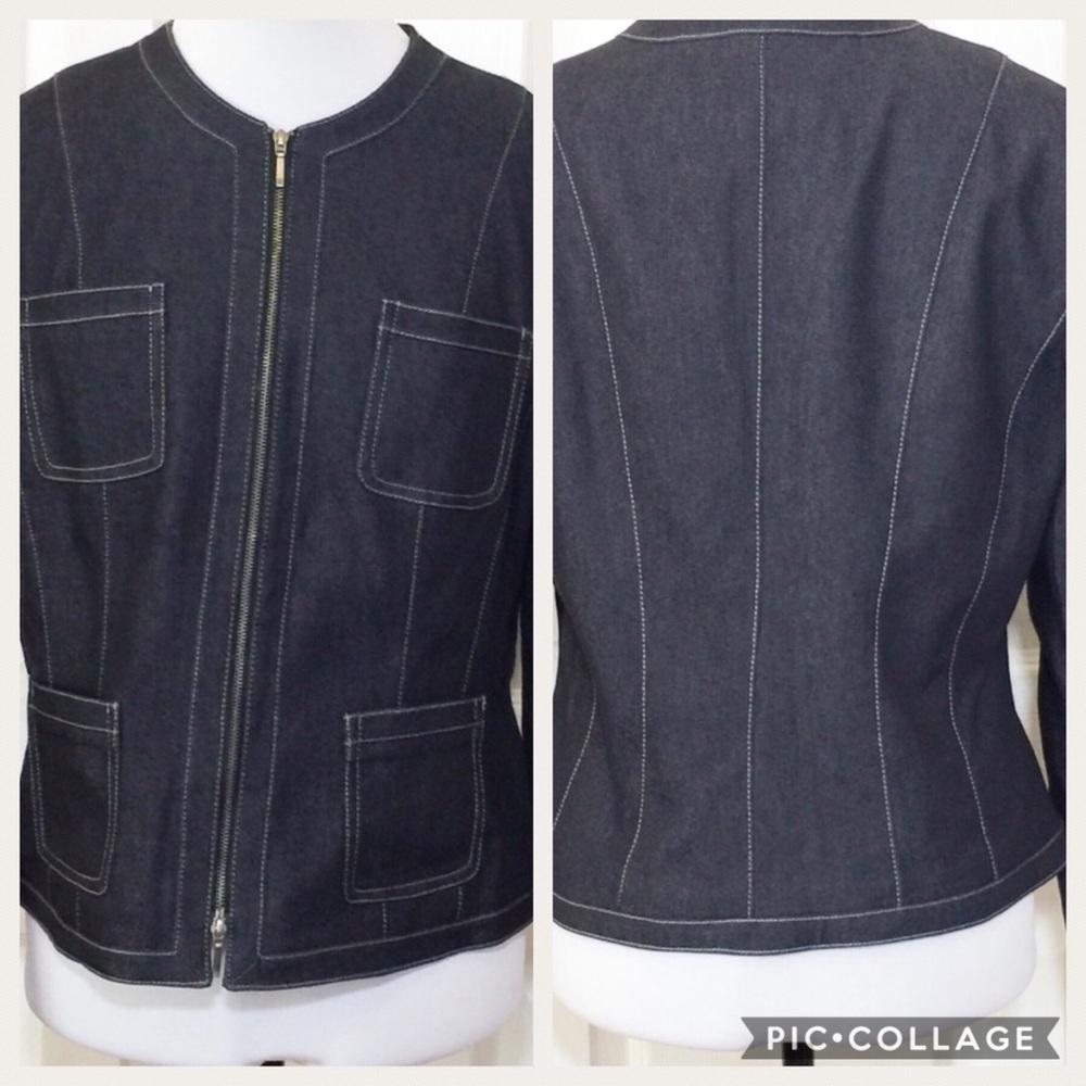 Classy Tailored Lined Denim Jacket